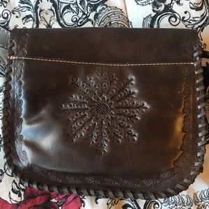 Patricia Nash Leather Embossed Crossbody Bag
